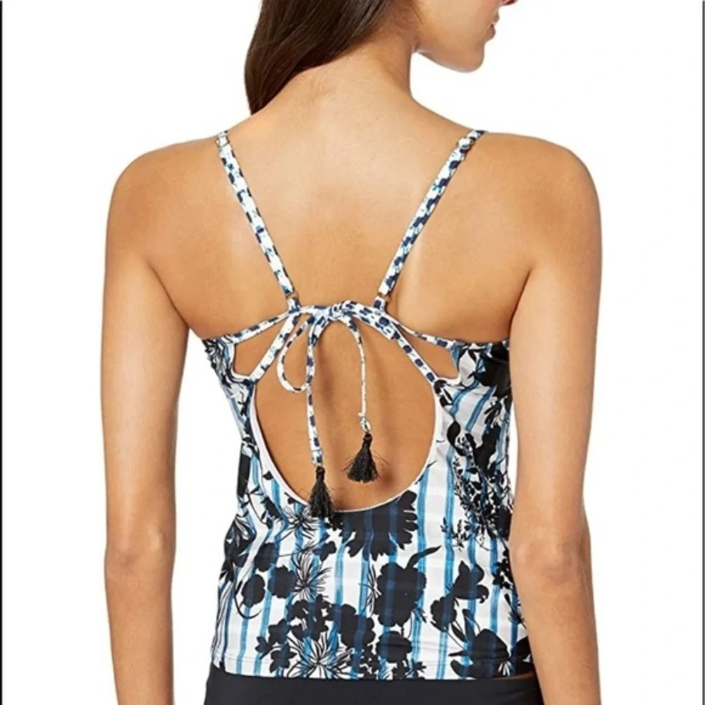 NWT Lucky Brand On The Grid Tankini